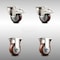Service Caster 3 Inch 316SS Maroon Polyurethane Swivel Plate Caster Lock Brake 2 Rigid, 2PK SCC-SS316TTL20S314-PPUB-MRN-2-R-2 - alternate 1